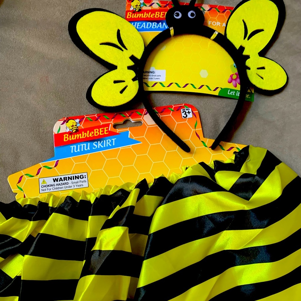 Bumble bee girls costume set